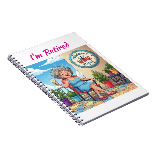 It's Wine O'Clock Notitieboek (Rechterzijde)