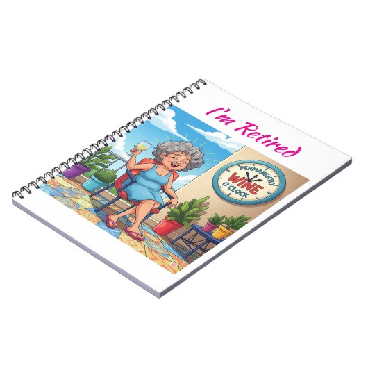 It's Wine O'Clock Notitieboek (Linkerzijde)