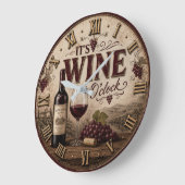 It's Wine O'Clock Vintage Vineyard Grote Klok (Hoek)