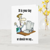 IT'S YOUR LAST DAY! HAPPY **RETIREMENT** KAART (Gele Bloem)