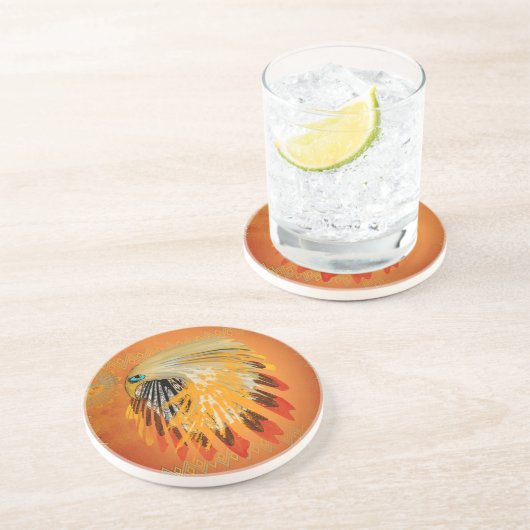 Itsá (Eagle) Zandsteen Onderzetter (Zijkant)