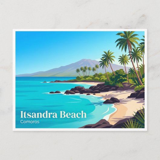Itsandra Beach Moroni Comoren Briefkaart (Voorkant)