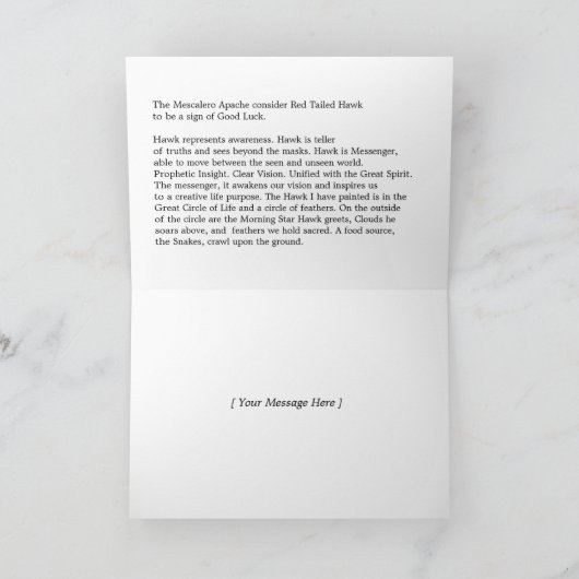 Itsee'tsoli~Red van De steel verwijderde Havik Kaart (Binnen)