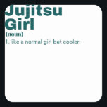 itsu Girl - Jujitsu Vierkante Sticker<br><div class="desc">Jujitsu Girl - Jujitsu</div>