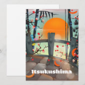Itsukushima Japan reisposter (Voorkant / Achterkant)