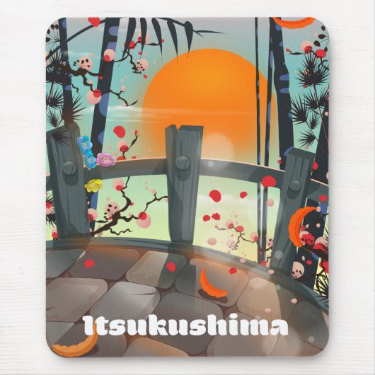 Itsukushima Japan reisposter Muismat (Voorkant)