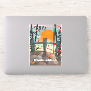 Itsukushima Japan reisposter Sticker