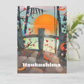 Itsukushima Japanse reisposter (Staand voorkant)