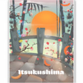 Itsukushima Japanse reisposter Sticker (Voorkant)