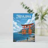 Itsukushima-schrijn Japan Briefkaart (Staand voorkant)