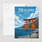 Itsukushima-schrijn Japan Briefkaart (Voorkant / Achterkant)