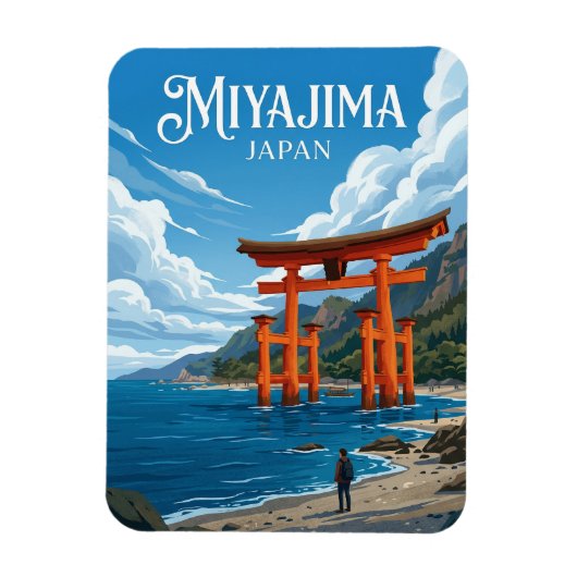 Itsukushima-schrijn Japan Magneet (Verticaal)