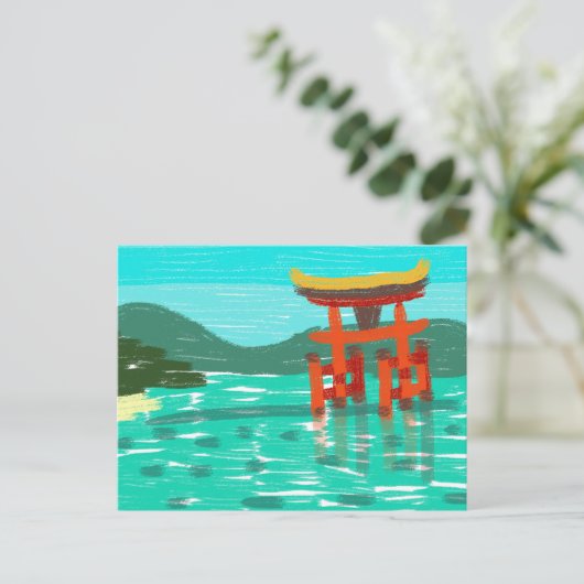 Itsukushima Shrine Briefkaart (Staand voorkant)