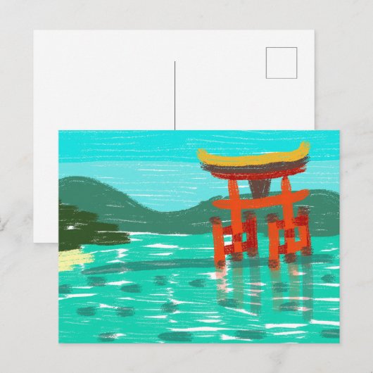 Itsukushima Shrine Briefkaart (Voorkant / Achterkant)