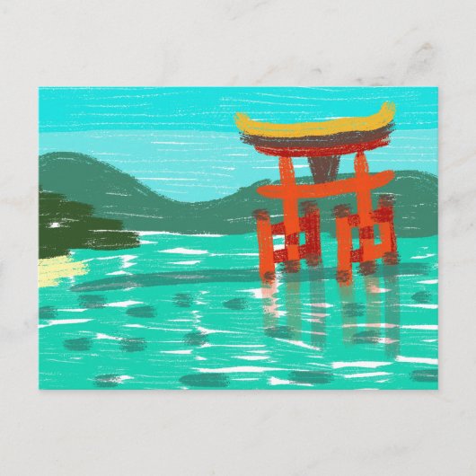 Itsukushima Shrine Briefkaart (Voorkant)
