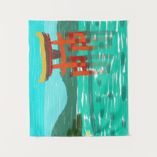 Itsukushima Shrine Wandkleed (Voorkant)