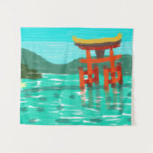 Itsukushima Shrine Wandkleed (Voorkant (horizontaal))