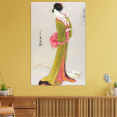 Itsutomi (1793) van Eishi Hosoda 1756-1829 Canvas Afdruk (Insitu (Woonkamer))