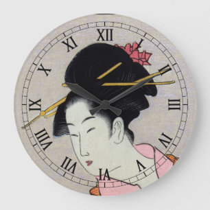 Itsutomi (1793) van Eishi Hosoda 1756-1829 Grote Klok