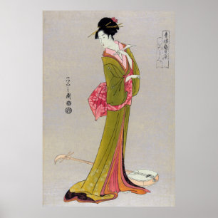 Itsutomi (1793) van Eishi Hosoda 1756-1829 Poster