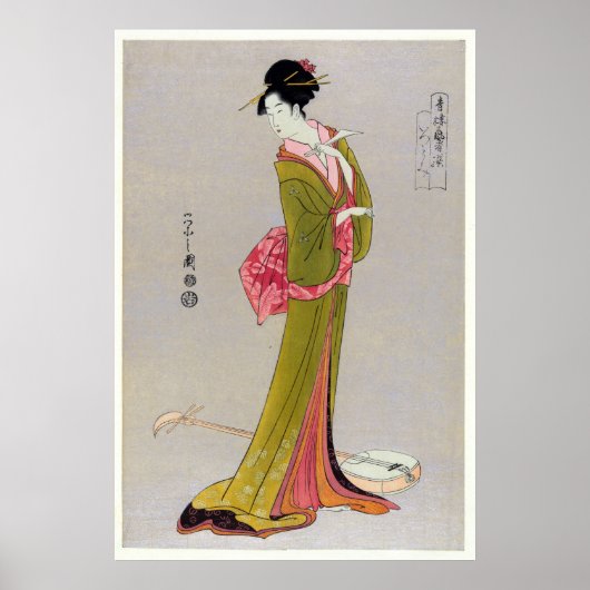 Itsutomi (1793) van Eishi Hosoda 1756-1829 Poster (Voorkant)