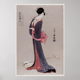 Itsutomi door Eishi Hosoda (1756-1829), Poster