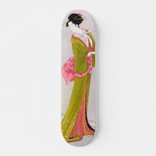 Itsutomi: Eishi Hosoda japans houtafval geisha Persoonlijk Skateboard