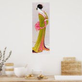 Itsutomi: Eishi Hosoda japans houtafval geisha Poster (Keuken)