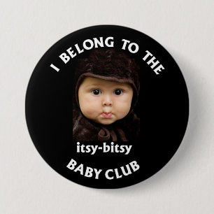 itsy bitsy baby club ronde button 7,6 cm