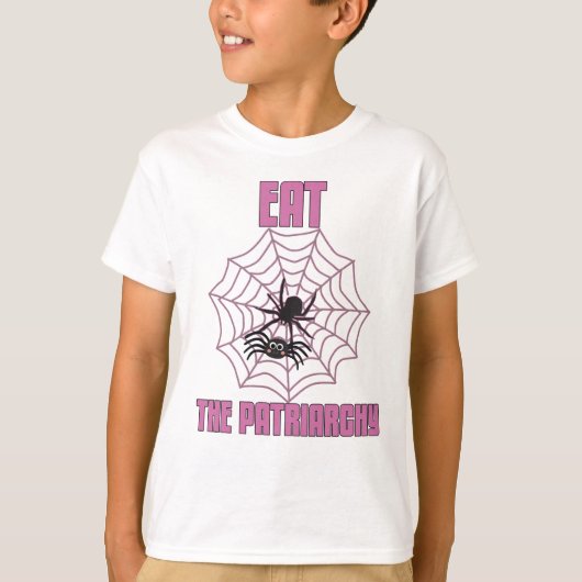 Itsy Bitsy eet het patriarchaat op T-shirt (Voorkant)