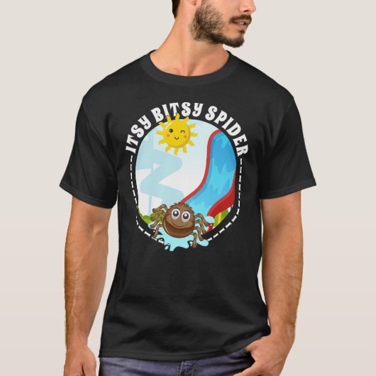 Itsy Bitsy - Kids Spider Nursery Rhyme Halloween C T-shirt (Voorkant)