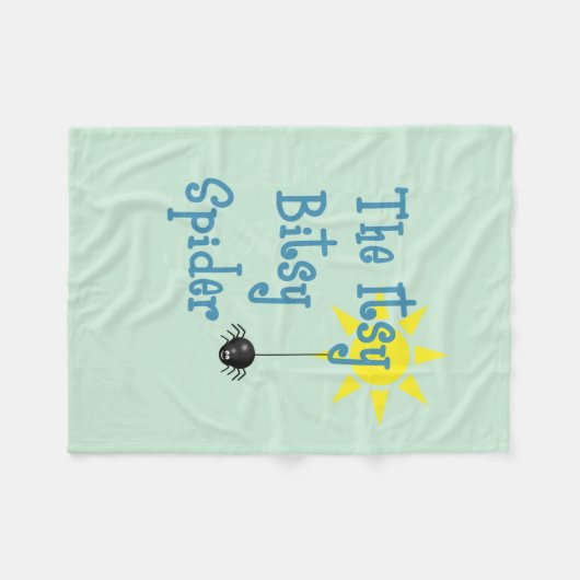 Itsy Bitsy Spider Fleece Blanket Deken (Voorkant (Horizontaal))