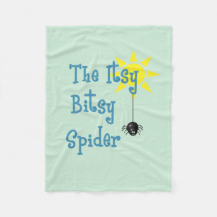 Itsy Bitsy Spider Fleece Blanket Deken