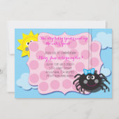 Itsy Bitsy Spider Invite Kaart (Voorkant)