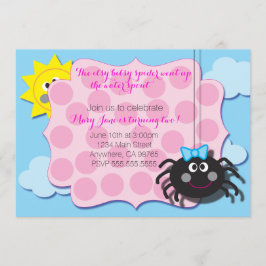 Itsy Bitsy Spider Invite Kaart