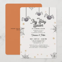 Itsy Bitsy Spider Neutral Halloween Baby shower