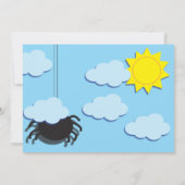 Itsy Bitsy Spider nodigt uit (geen Roze Achtergron Kaart (Achterkant)
