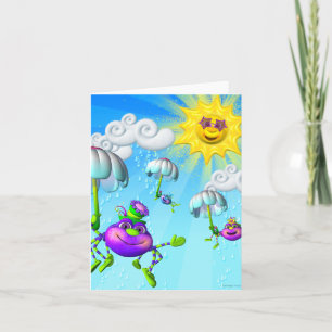 Itsy Bitsy Spider Note Card Kaart