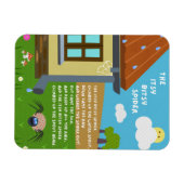 Itsy Bitsy Spider Nursery Rhyme Magnet Magneet (Horizontaal)