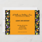 Itsy Bitsy Spider Verjaardag Halloween Kaart (Achterkant)