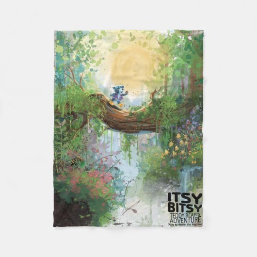 Itsy Bitsy Teddy Bear Willie Fleece Deken (Voorkant)