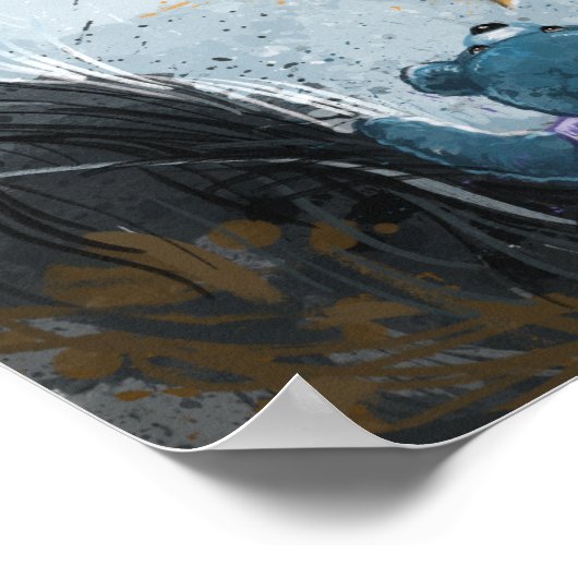 Itsy Bitsy Teddy Bear Willie Poster (Hoek)