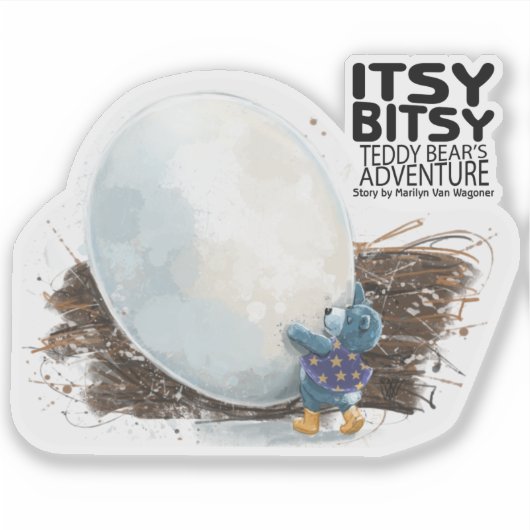 Itsy Bitsy Teddy Bear Willie Sticker (Voorkant)