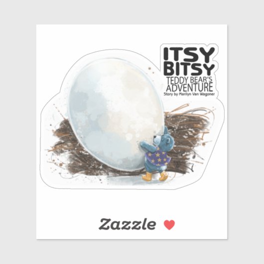 Itsy Bitsy Teddy Bear Willie Sticker (Vel)