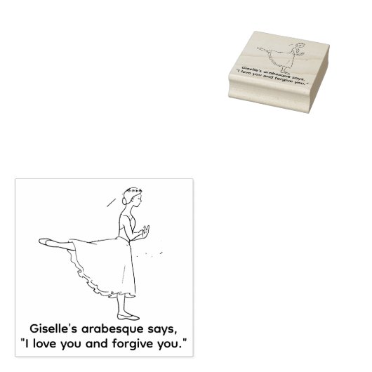 Itty Bitty Ballet Shop Rubberstempel (Gestempeld)