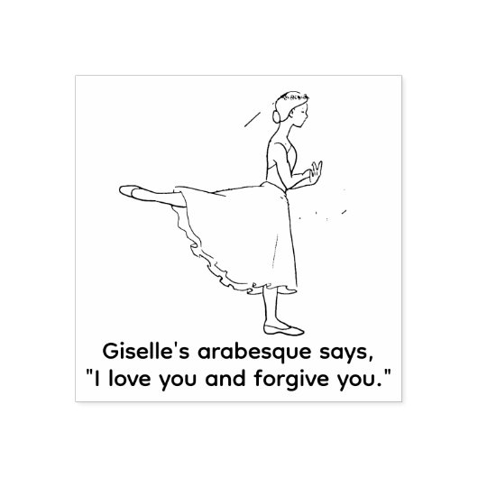 Itty Bitty Ballet Shop Rubberstempel (Afrduk)