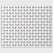 Itty Bitty Boston Terrier Dogs Wrapping Paper Cadeaupapier (Vlak)