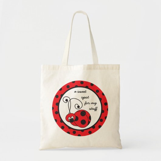 Itty Bitty Ladybug Canvas tas (Voorkant)