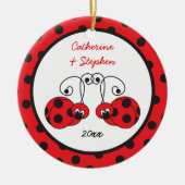 Itty Bitty Ladybug Couple Ornament (Voorkant)