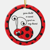 Itty Bitty Ladybug Love Ornament (Voorkant)